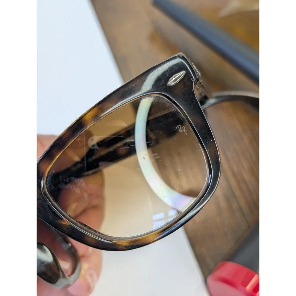 Ray-Ban RB4105 Folding Wayfarer Sunglasses Havana Brown Gradient 710/51 Foldable